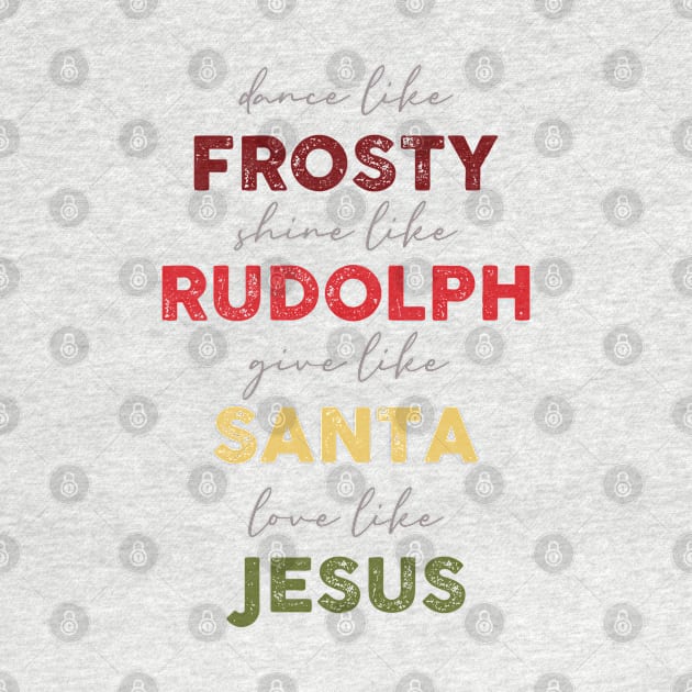 Frosty Rudolph  Santa  Jesus by Chelseaforluke